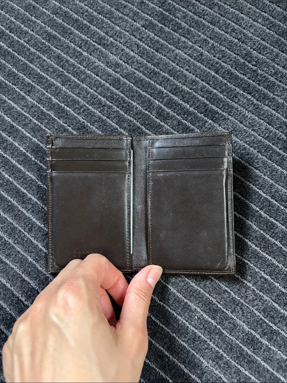 Barneys New York Men's Leather Wallet - Brown